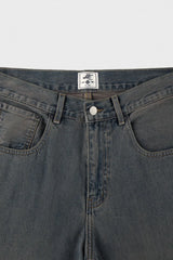Vintage Washed Flare Jeans