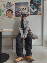 ラオンダートノンフェードバルーンデニムパンツ