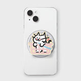 バスケットキャットmagsafeスマホグリップ