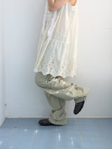Natural Nylon Volume Pants