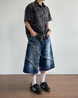Slash Bermuda Denim Pants