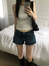 Sand Low Rise Denim Shorts (one color)