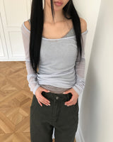 ナヒル シアー ロングスリーブTシャツ