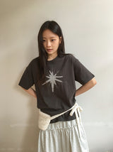 [unisex] ユヒカスターパッチオーバー半袖Tシャツ