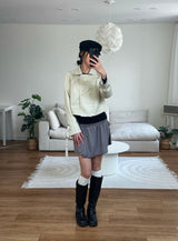 cropped spring trench jacket