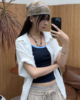 Lean Color Matching Line Sleeveless