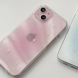 [Gel-hard] Twinkle blur Phone case (pink)
