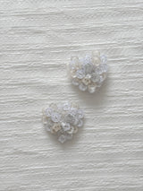 VINTAGE BUTTON HEART TOK