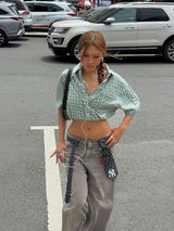 RIPOFFF Checked Boxy Shirts