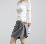 Kate hole string skirt