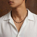 Matte Black Cross Necklace