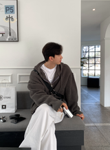 Cant Hachi Warm Knit Hooded Zip-Up