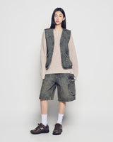 26SS ユーティリティダイイングデニムショートパンツ