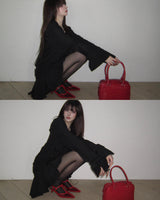 Shirt frill dress