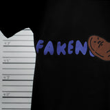 PEANUT STAIN - Fakenut Stain Logo Black Boxy Oversized Tshirt