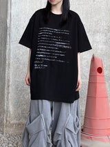 テキスト テンタ オーバーサイズド Tシャツ