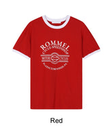 ティエンモーターサイクルリンガー半袖Tシャツ