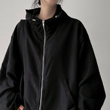 V-key String Windbreaker Hooded Jumper