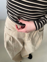 734 Peach Balloon Wide Pants