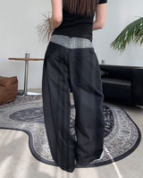 Heid Check Layered Balloon Pants