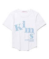Messy Alpha App Tee White(blue) (KIB6MFT501A)