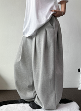 10000SOLD BACK-FRONT WIDE BALLOON PANTS🖤2COLOR 🩶S-XL