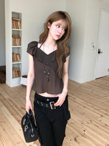 Petal drift blouse
