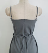 Shua Twist Wrap Bustier Long One Piece