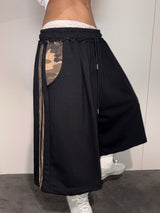 Two Track Side Pocket Military Elastic Bermuda Shorts 2color