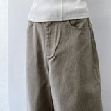 Washed Balloon Wide Trousers