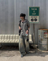 Clear Balloon Denim Pants