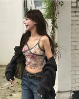 grove : flower lace camisole top