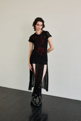 WITTY KNIT ONE-PIECE / BLACK