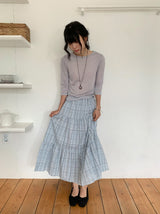 Ripe See-through Dot Three Quarter See-through Layered Tee