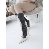 【MADE】shirring frill socks, gray
