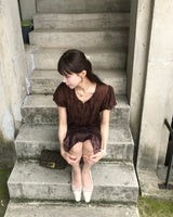 my romance lace flat shoes