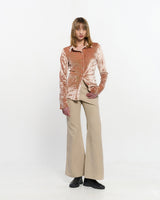 Stripe Bootcut Pants _ BEIGE