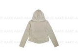 BOAT-NECK SHIRRING HOOD TOP