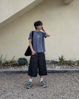 Haven Check Pocket Bermuda Denim Pants