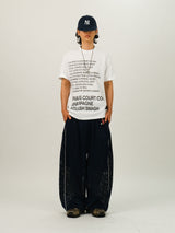 VO レタリング プリンティング ハーフスリーブ Tシャツ