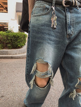 ロードダメージワイドデニムパンツ