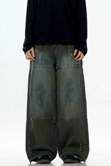 Paint Splatter Logger Cargo Pants