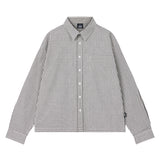 Daily Crop-Fit Check Shirts (JTOSRT-0006)