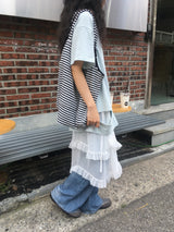 ロマンティックシアーレイヤードスカート