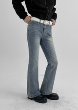 [B-DENIM] LOW SLIM BOOTS-CUT 037