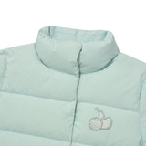 CHERRY BASIC DOWN JUMPER [LIGHT MINT]
