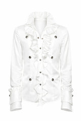 SILENT V COURT RUFFLE SHIRT