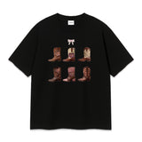 ピンク ブーツ Tシャツ (2color)