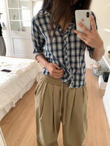 ツーピンタックワイドパンツ (3C)
