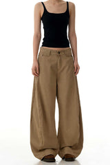 Khaki Blade Deconstructed Jeans